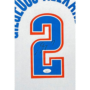SGA Shai Gilgeous-Alexander Framed Thunder Jersey Autographed Signed JSA
