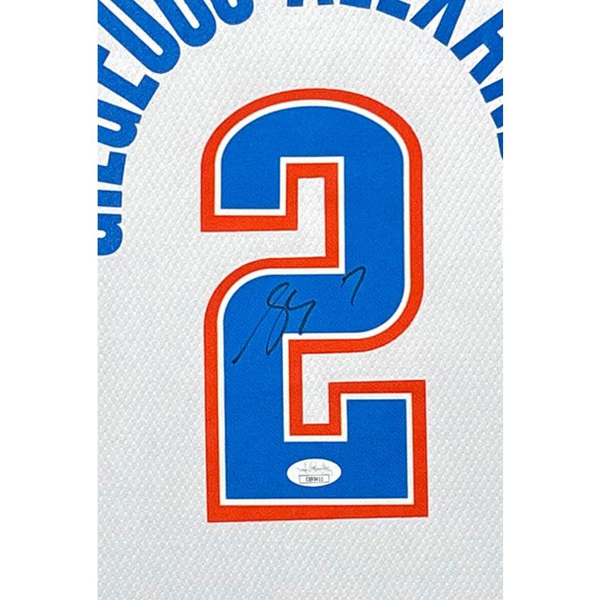 SGA Shai Gilgeous-Alexander Framed Thunder Jersey Autographed Signed JSA