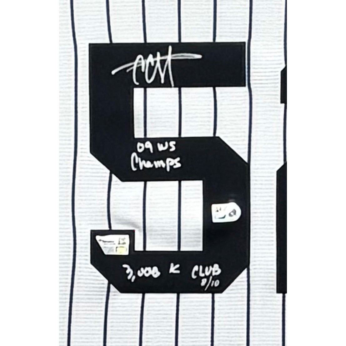 C.C. Sabathia Framed Signed Jersey Fanatics Autographed Yankees CC IH