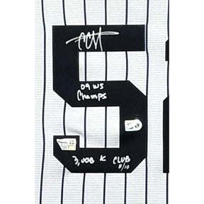 C.C. Sabathia Framed Signed Jersey Fanatics Autographed Yankees CC IH