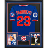 Ryne Sandberg Framed Signed Jersey PSA/DNA COA Autographed Chicago Cubs