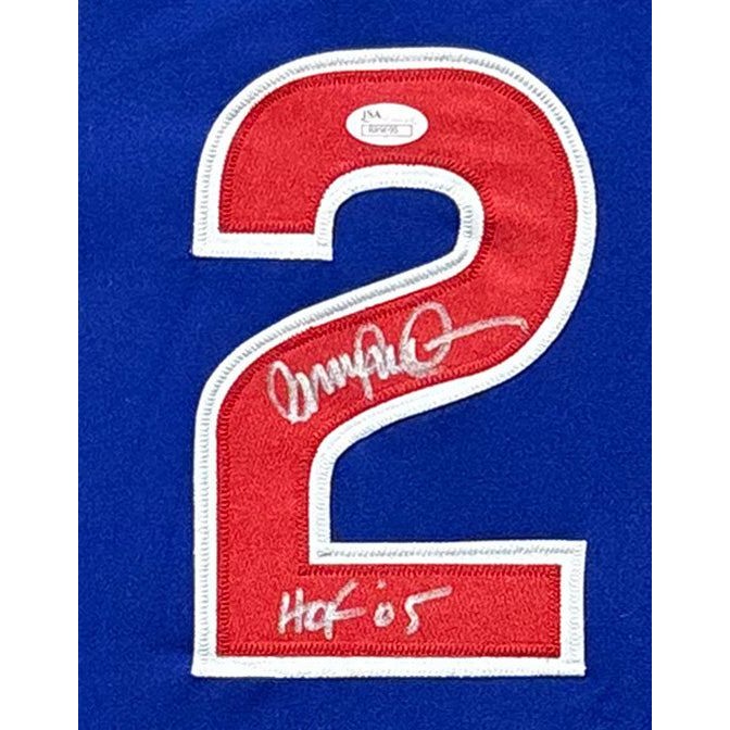 Ryne Sandberg Framed Signed Jersey JSA COA Autographed Chicago Cubs
