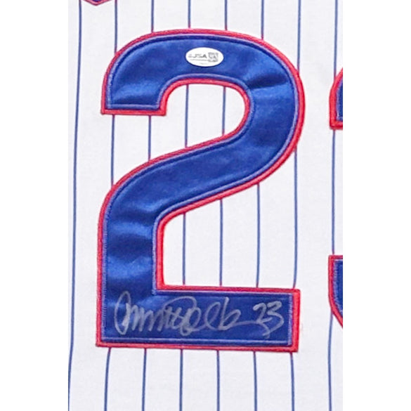 Ryne Sandberg Framed Signed Jersey Beckett Autographed Chicago Cubs 4Ps