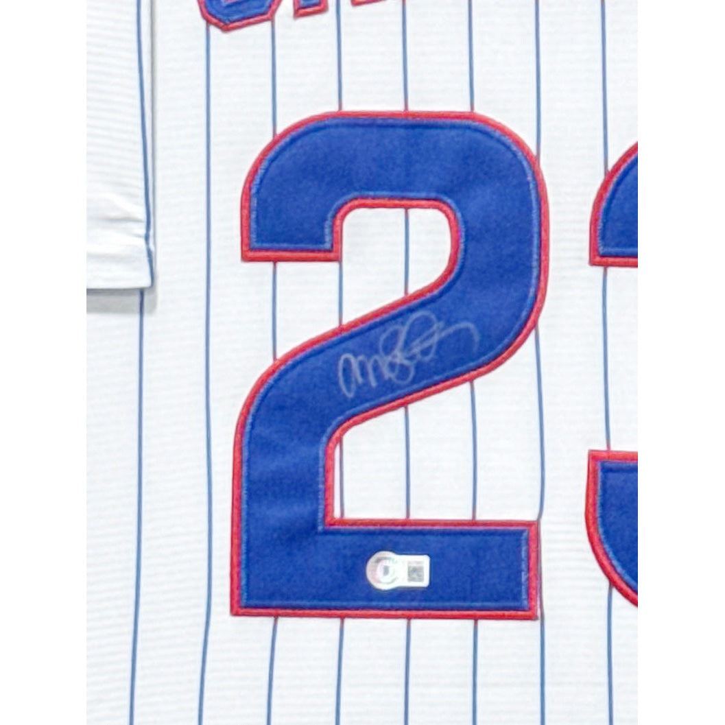 Ryne Sandberg Framed Signed Jersey Beckett Autographed Chicago Cubs 2S