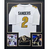 Shedeur Sanders Framed Signed Jersey JSA COA Autographed Colorado