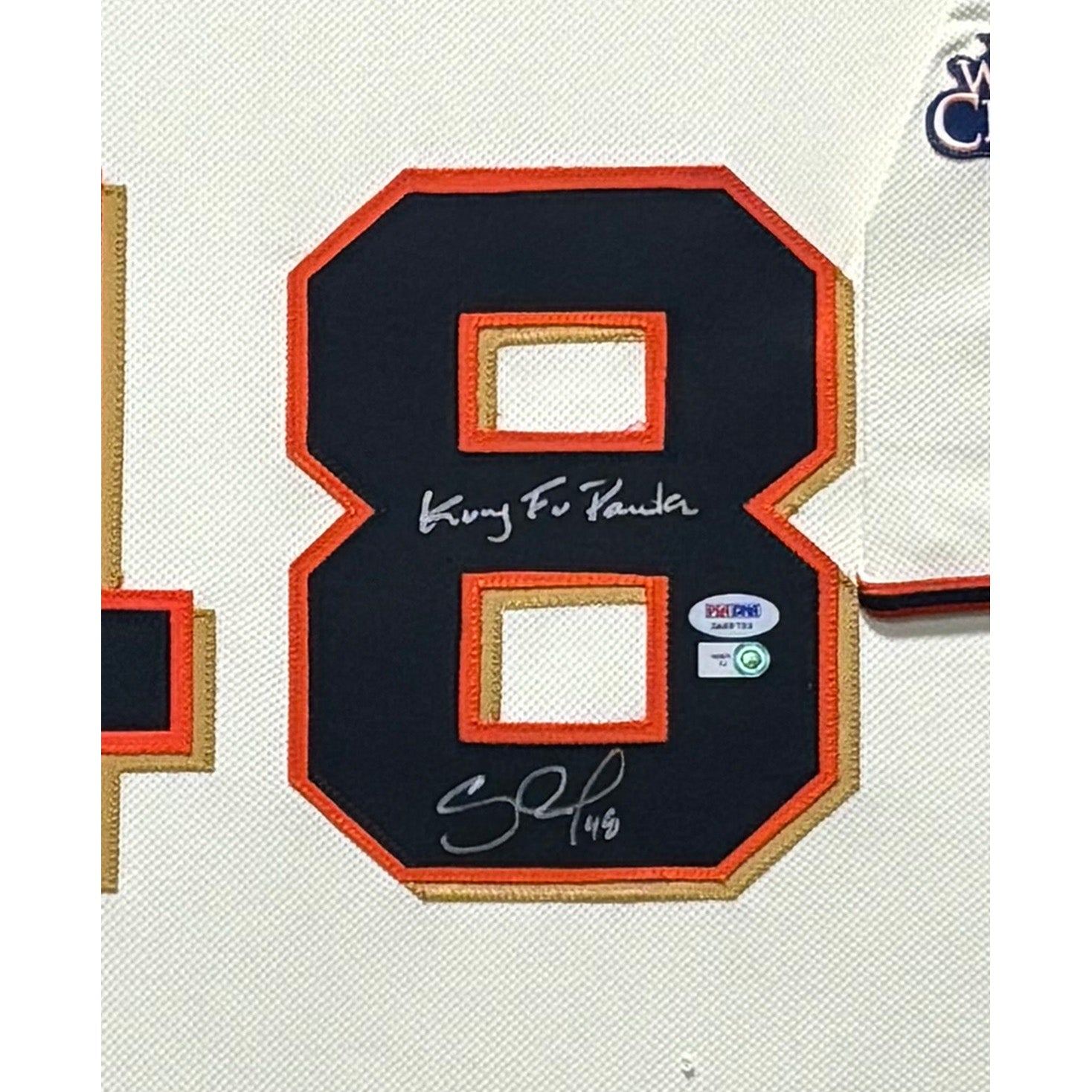 Pablo Sandoval Framed Signed Jersey PSA/DNA Autograph San Francisco Giants