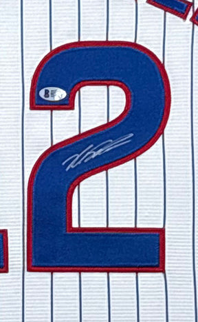 Kyle Schwarber Framed Jersey Beckett Autographed Signed Chicago Cubs
