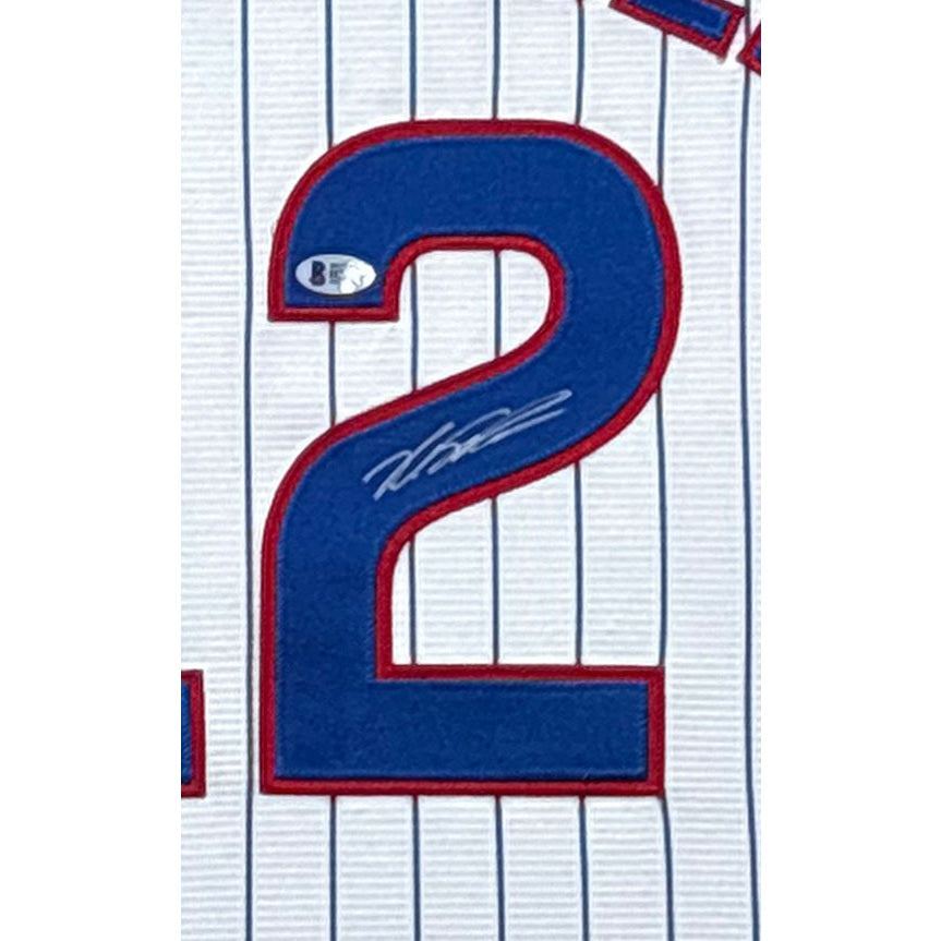 Kyle Schwarber Framed Jersey Beckett Autographed Signed Chicago Cubs