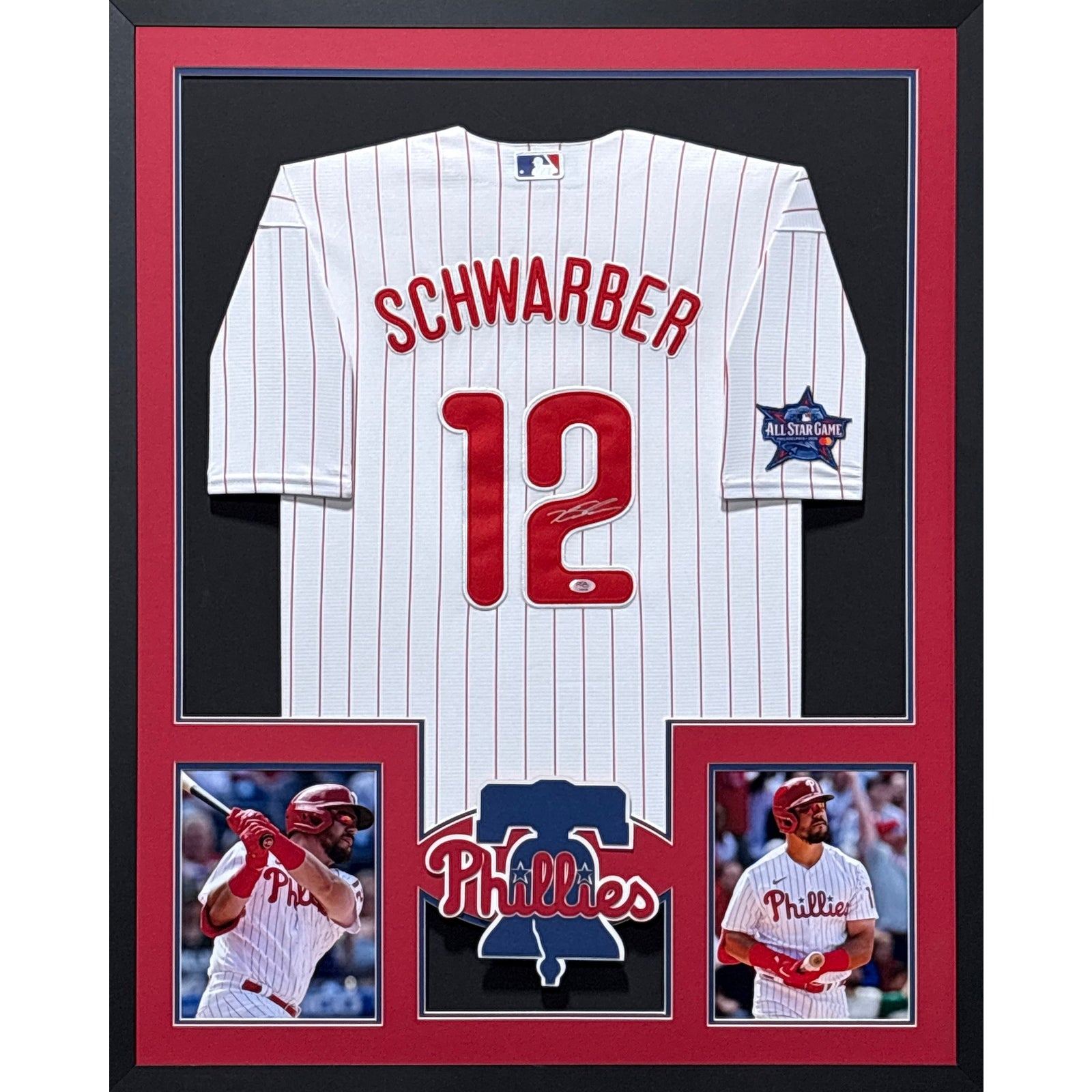 Kyle Schwarber Framed Jersey PSA/DNA Autographed Signed Philadelphia Phillies