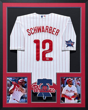 Kyle Schwarber Framed Jersey PSA/DNA Autographed Signed Philadelphia Phillies
