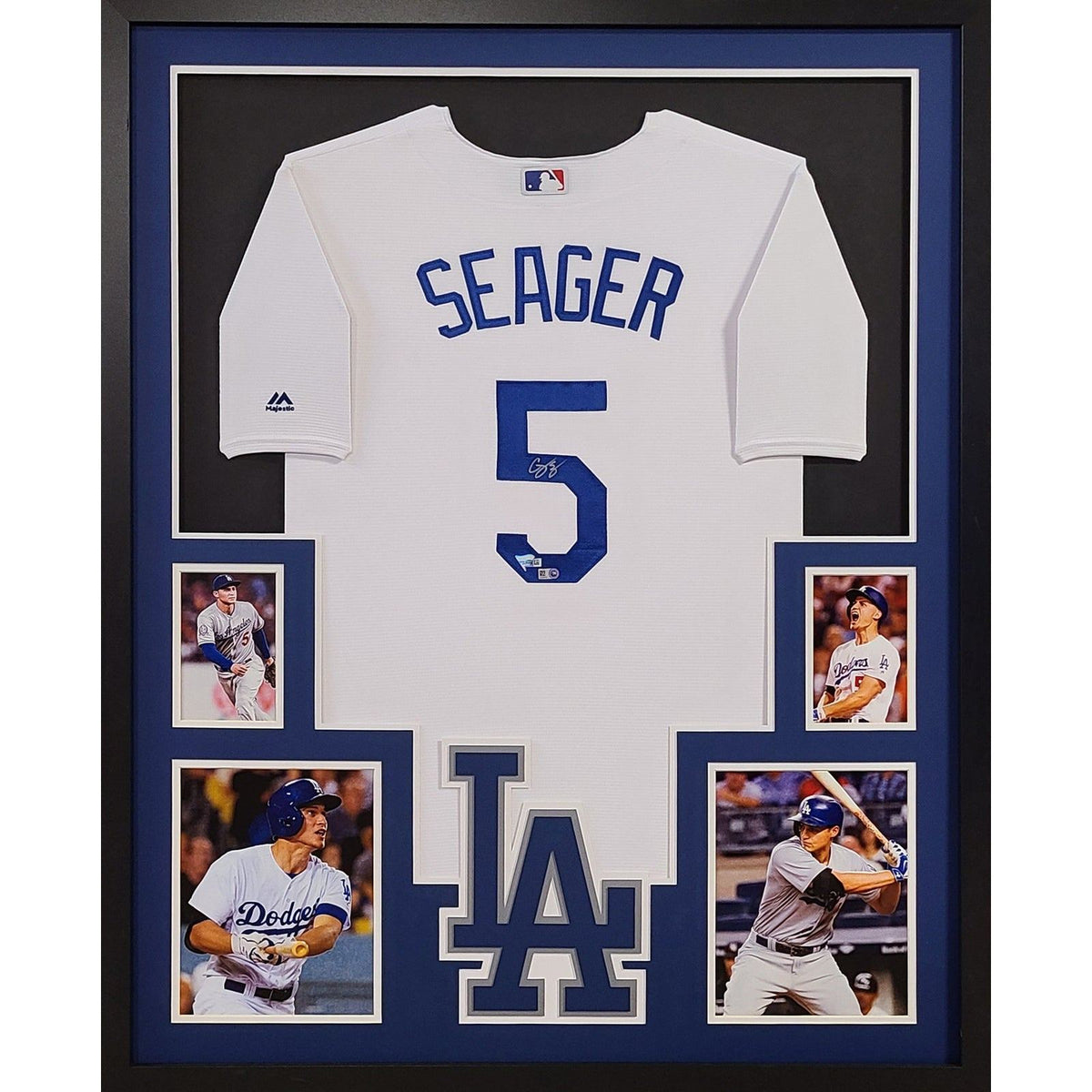 Corey Seager Framed Jersey Fanatics Autographed Signed LA Dodgers Los Angeles