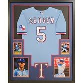 Corey Seager Signed Framed Jersey Fanatics Autographed Texas Rangers