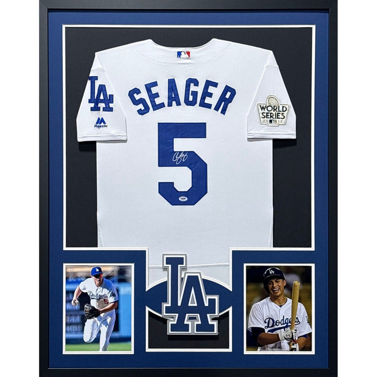 Corey Seager Framed Jersey PSA/DNA Autographed Signed LA Dodgers Los Angeles