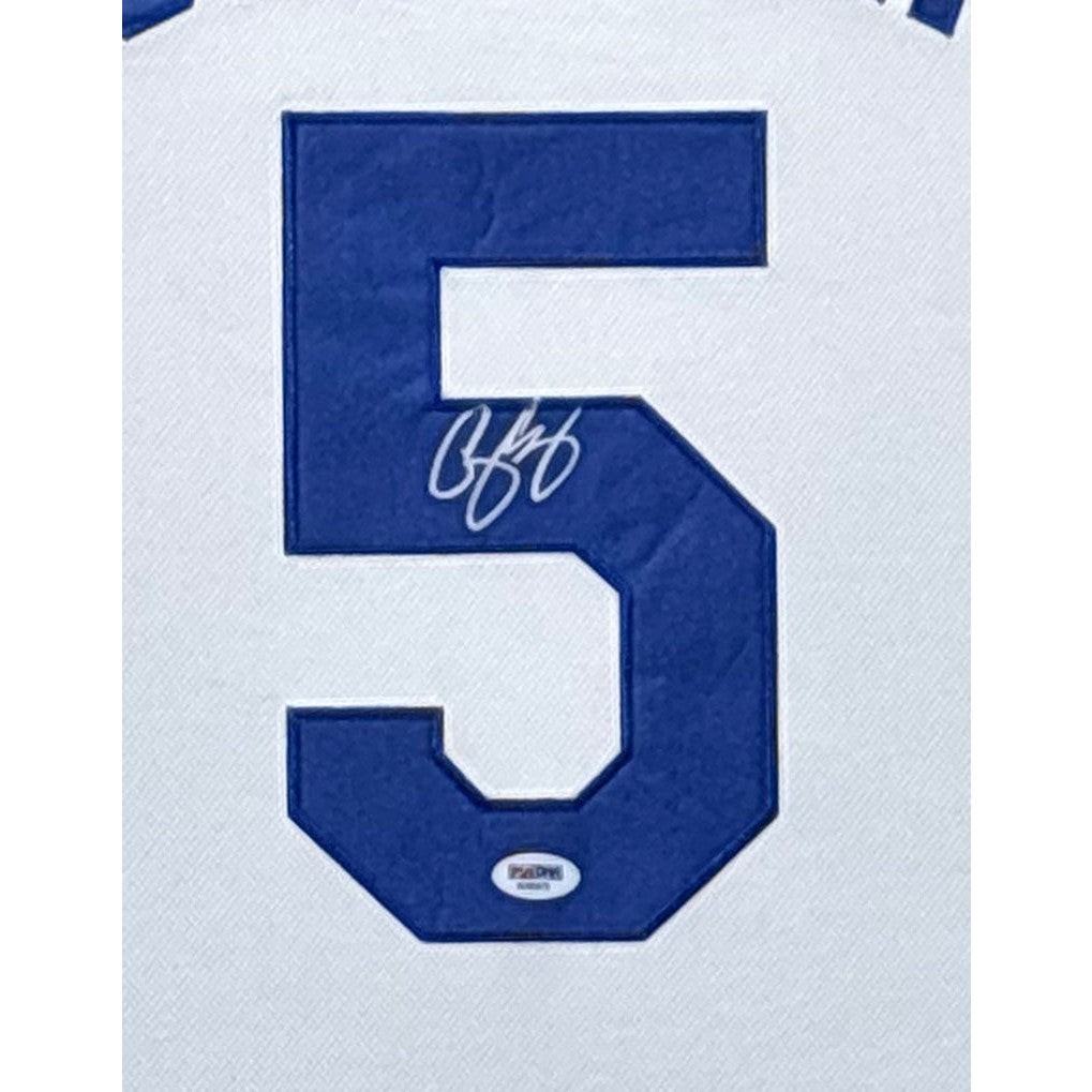 Corey Seager Framed Jersey PSA/DNA Autographed Signed LA Dodgers Los Angeles