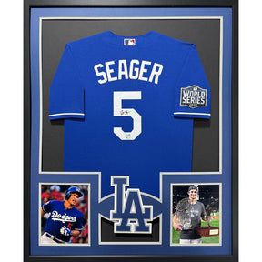Corey Seager Framed Blue Jersey Fanatics Autographed Signed LA Dodgers