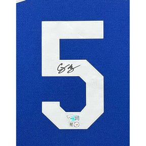 Corey Seager Framed Blue Jersey Fanatics Autographed Signed LA Dodgers
