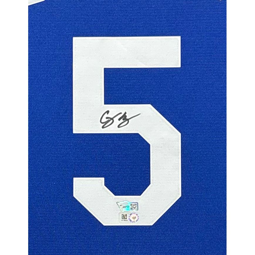 Corey Seager Framed Blue Jersey Fanatics Autographed Signed LA Dodgers