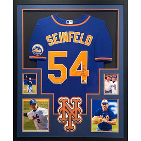 New York Mets Jerry Seinfeld Framed Signed Jersey Beckett Autographed