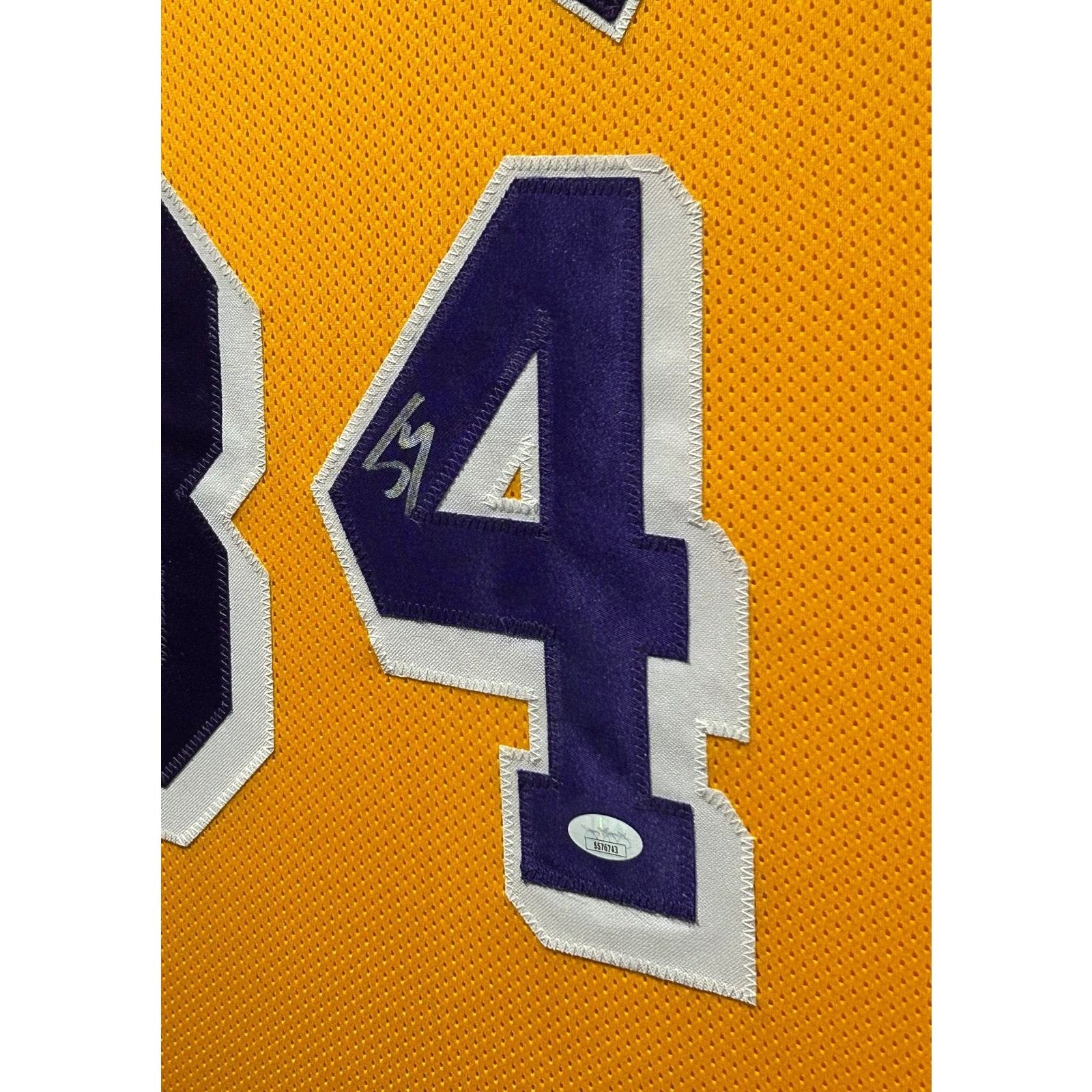 Bleachers Sports Music & Framing — Shaquille O'Neal Signed Los Angeles  Lakers Jersey - JSA COA Authenticated - Professionally Framed