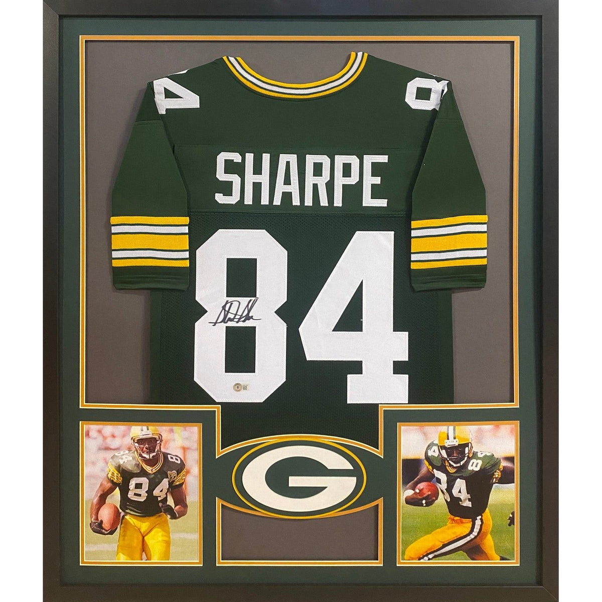 Sterling Sharpe Framed Signed Jersey Beckett Autographed Green Bay Packers
