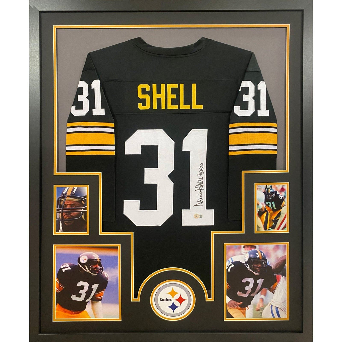 Donnie Shell Signed Framed Jersey Beckett Autographed Pittsburgh Steelers