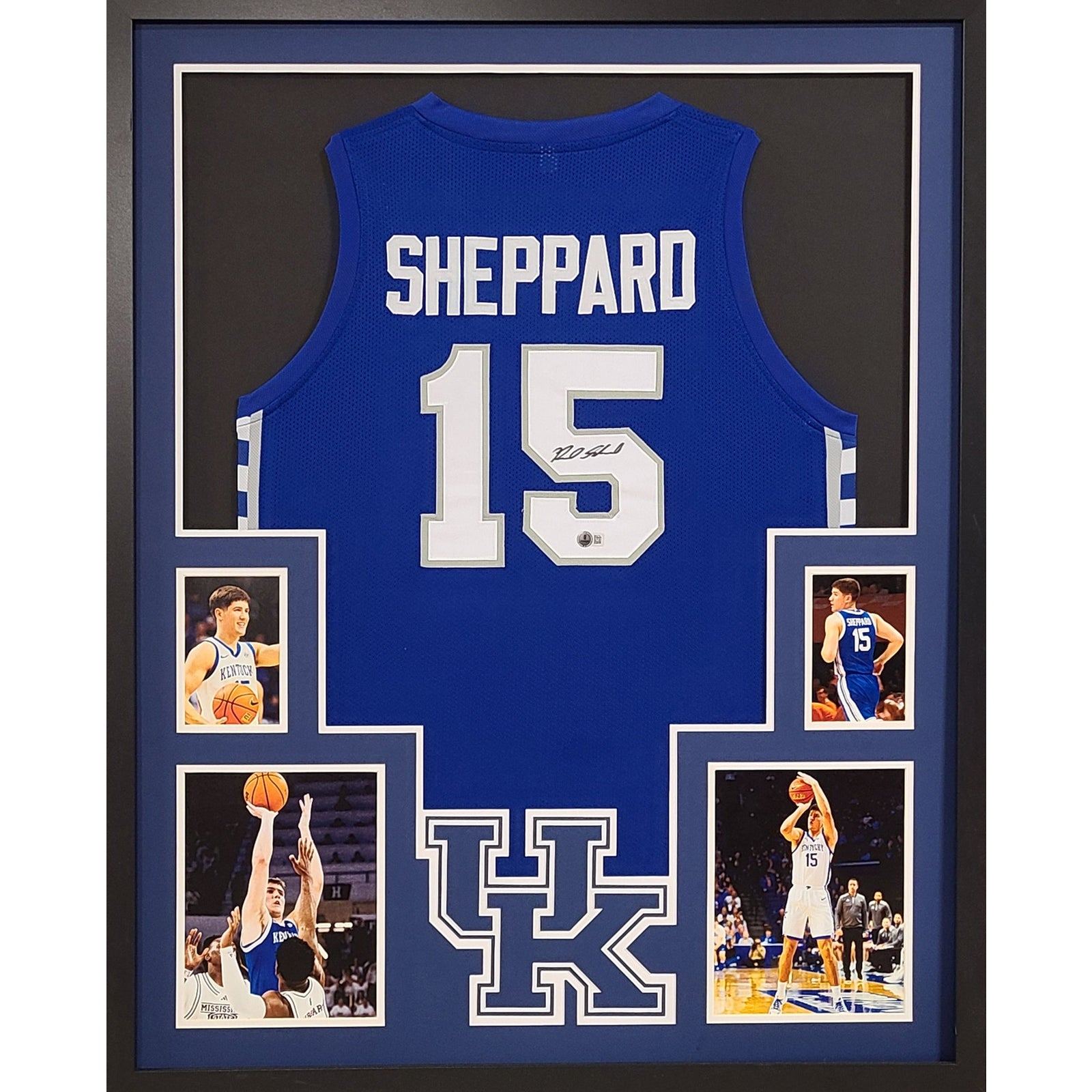 Reed Shepherd Framed Signed Kentucky Jersey Beckett Autographed