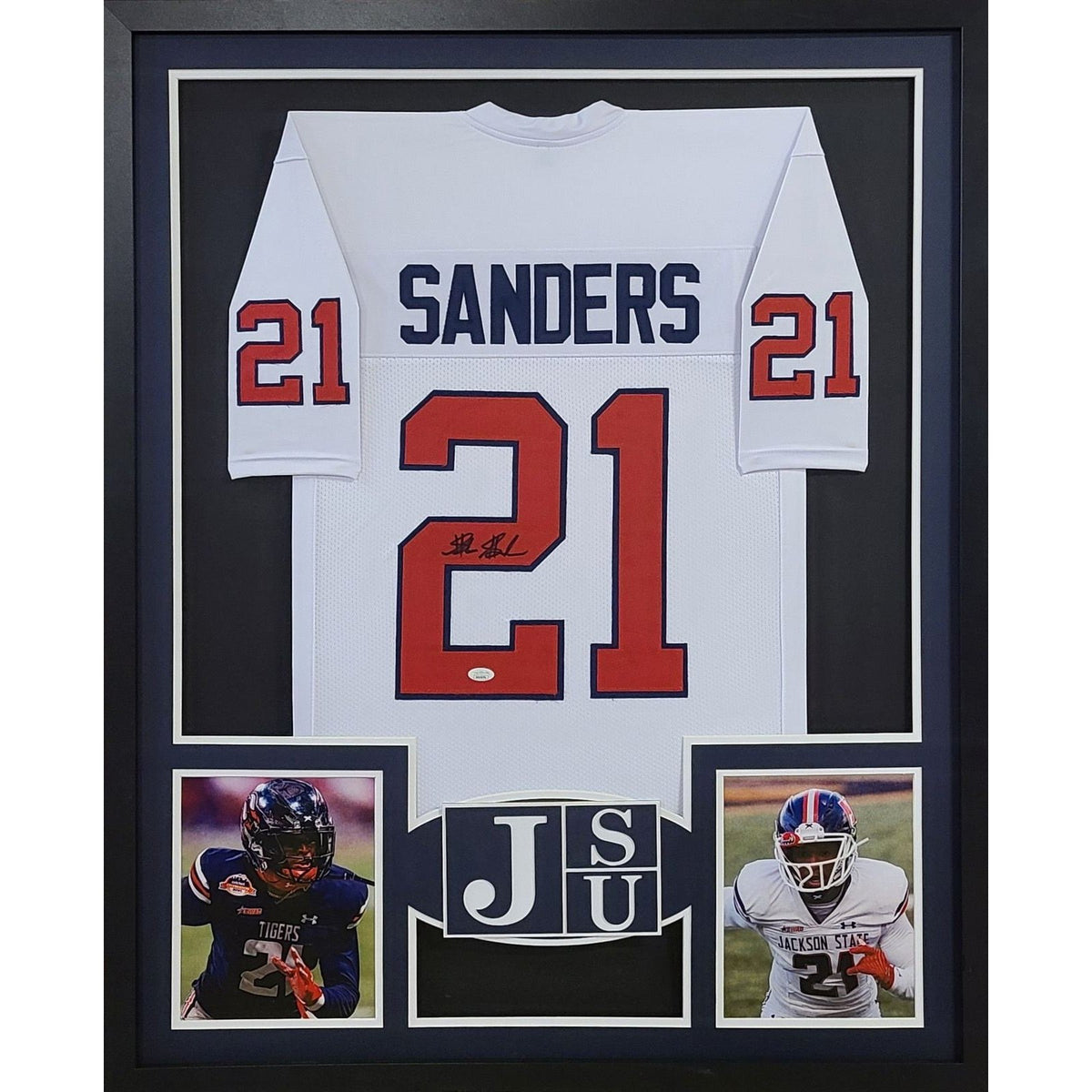 Shilo Sanders Framed Signed Jersey JSA Autographed Jackson State Colorado