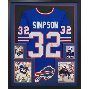 OJ Simpson Framed Signed Jersey JSA Autographed Buffalo Bills O.J.