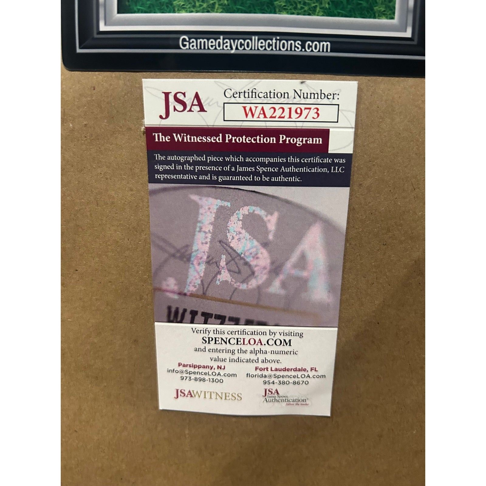 O.J. Simpson Framed Signed Maroon Jersey JSA Autographed USC