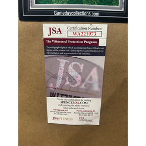 O.J. Simpson Framed Signed Maroon Jersey JSA Autographed USC