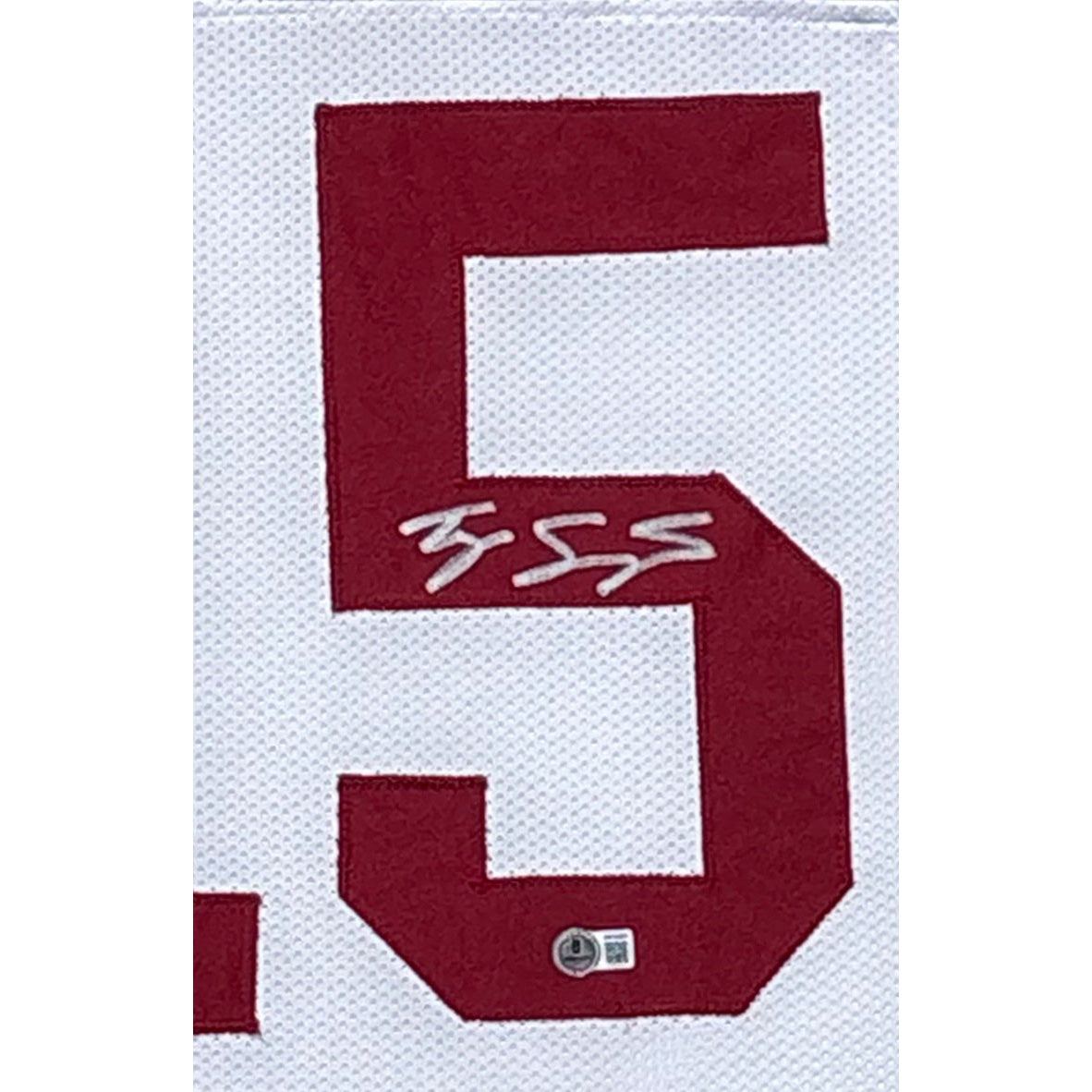 Ty Simpson Framed Signed Jersey Beckett Autographed Alabama