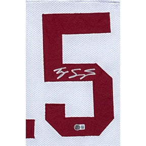 Ty Simpson Framed Signed Jersey Beckett Autographed Alabama