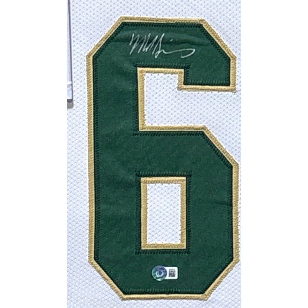 Mike Singletary Framed Jersey Beckett Autographed Signed Baylor Bears