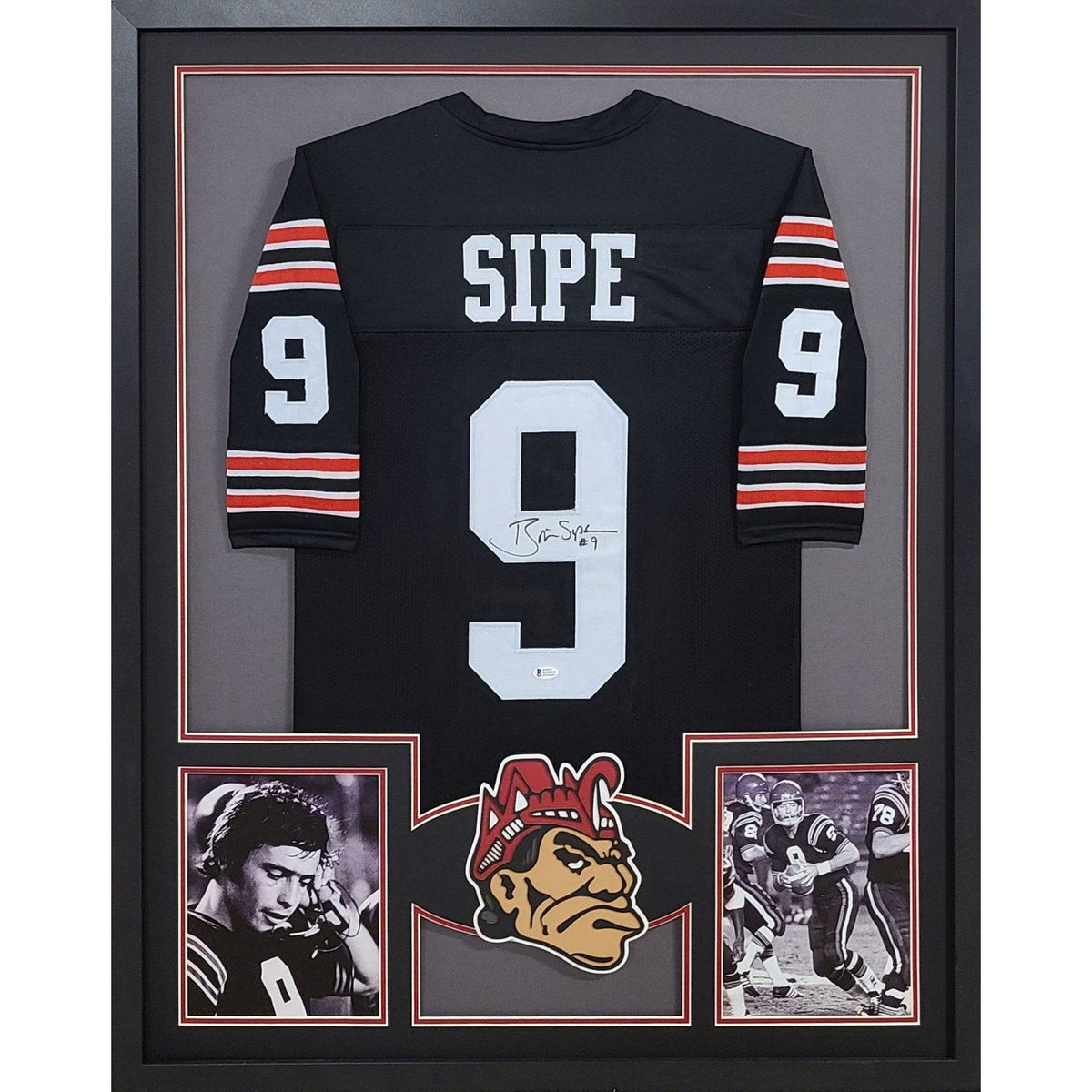 Brian Sipe Framed Signed Jersey Beckett Autographed San Diego State