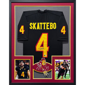 Cam Skattebo Framed Signed ASU Jersey Beckett Autographed Arizona State