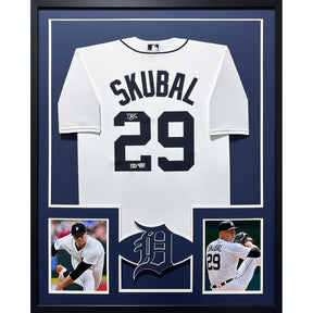 Tarik Skubal Framed Signed Tigers Jersey Autographed Fanatics