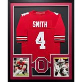 Jeremiah Smith Signed Framed Jersey JSA Autographed Ohio State