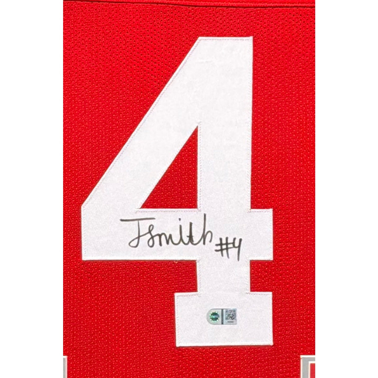 Jeremiah Smith Signed Framed Jersey SWAU COA Autographed Ohio State IH