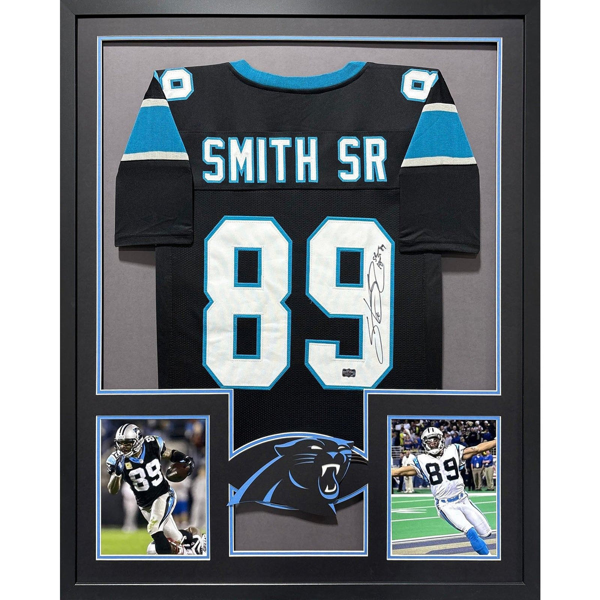 Steve Smith Framed Signed Carolina Panthers Jersey Radtke Autographed