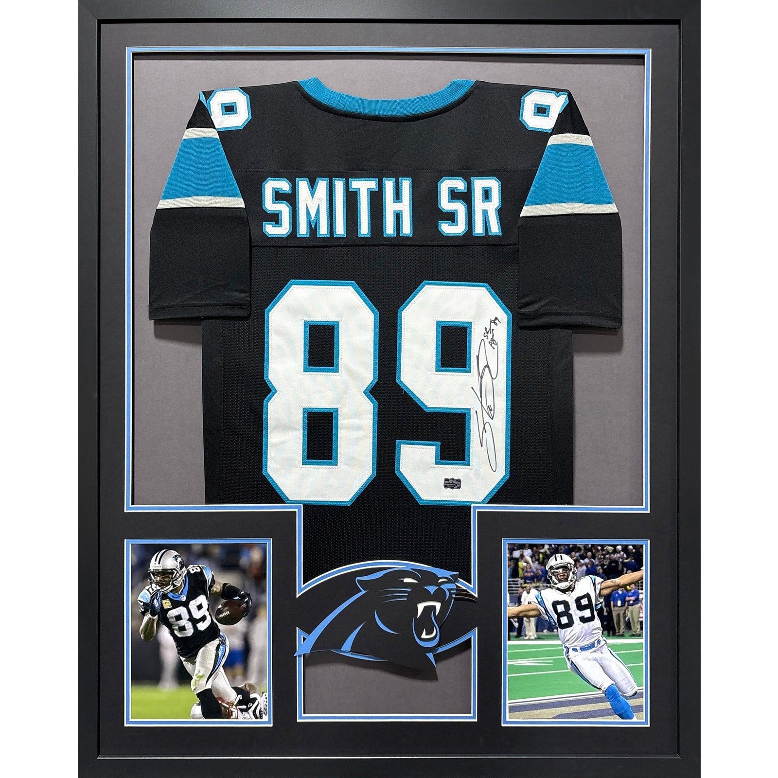 Steve Smith Framed Signed Carolina Panthers Jersey Radtke Autographed