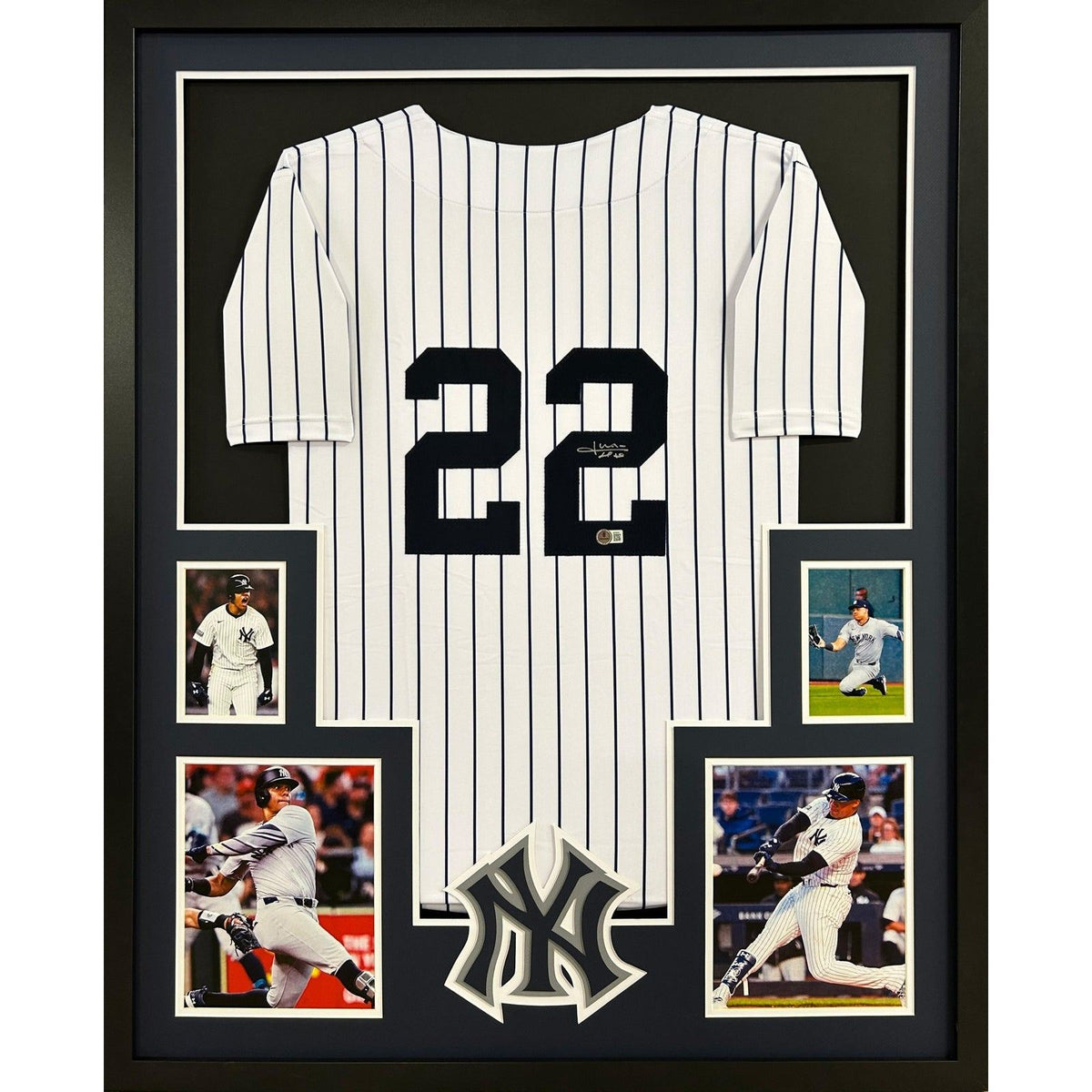 Juan Soto Signed Framed Jersey Beckett Autographed New York Yankees