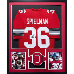 Chris Spielman Signed Framed Jersey JSA Autographed Ohio State