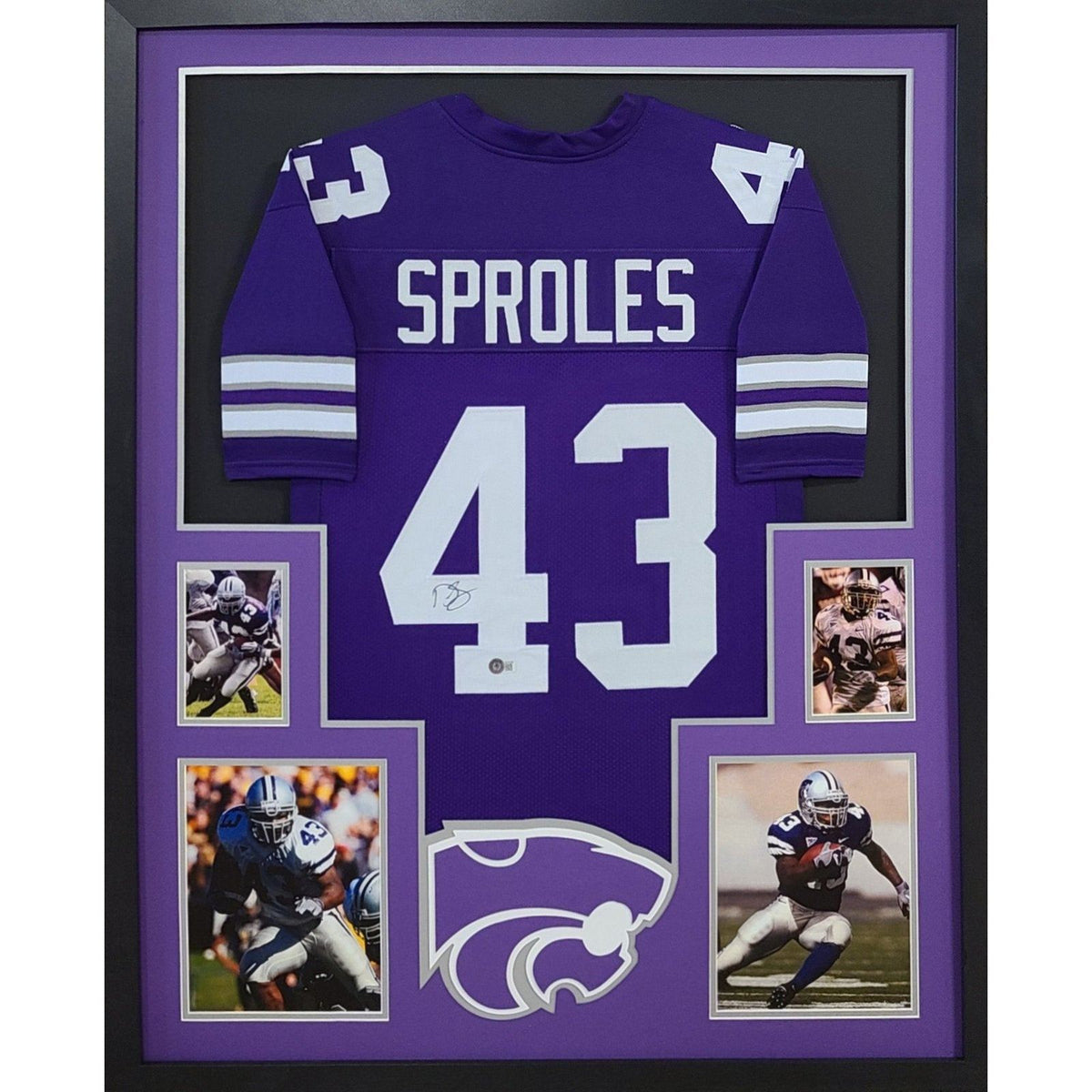 Darren Sproles Signed Framed Jersey Beckett Autographed Kansas State