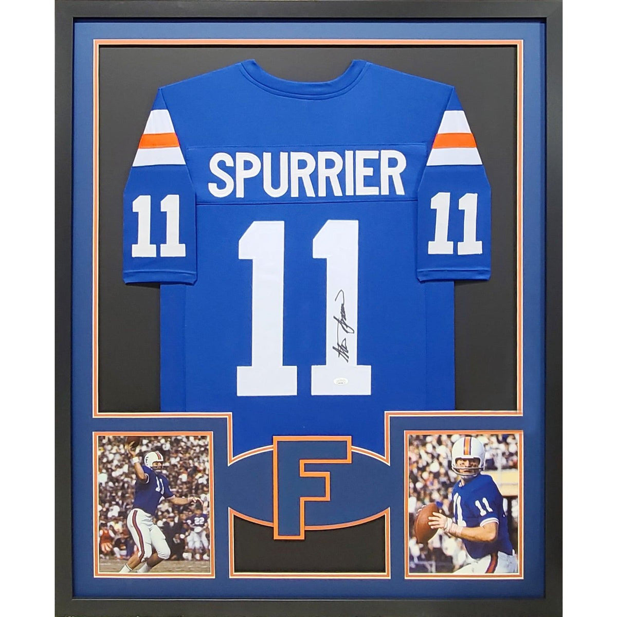 Steve Spurrier Framed Signed Jersey JSA Autographed Florida Gators Heisman