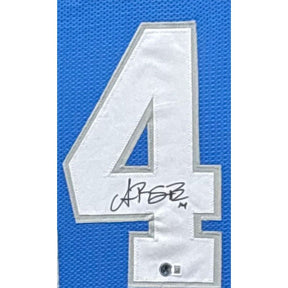 Amon-Ra St. Brown Signed Framed Jersey Beckett Autographed Detroit Lions 2P