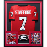 Matt Stafford Framed Signed Jersey Tristar COA Autographed Georgia Bulldogs