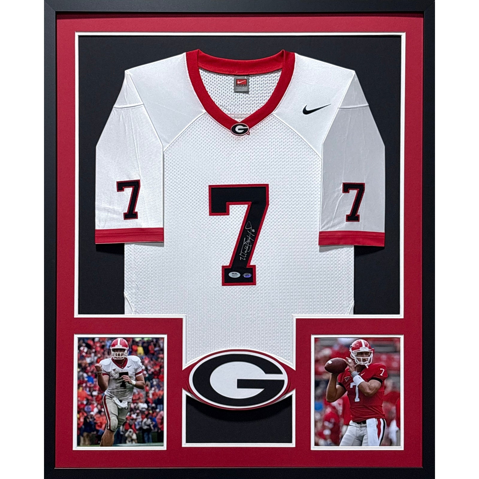 Matt Stafford Framed Signed Jersey PSA/DNA Autographed Georgia Bulldogs