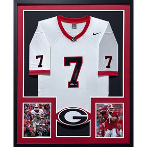 Matt Stafford Framed Signed Jersey PSA/DNA Autographed Georgia Bulldogs