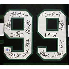 Dallas Stars Team Signed Framed Jersey Beckett Autographed 1999 Stanley Cup BK