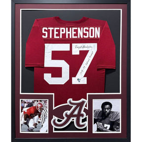 Dwight Stephenson Framed Signed Jersey Beckett Autographed Alabama